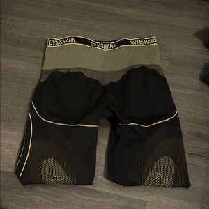Gymshark Black with Yellow Detailing leggings